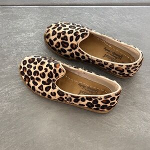 Sabah Kids Moccasins in Leopard print hair